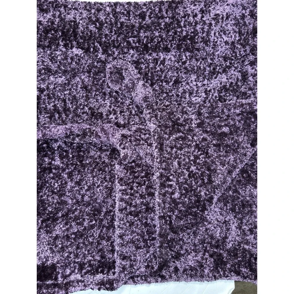 Pier 1 Throw Blanket Chenille PURPLE Soft Knotted Tie Boho Boucle Bed Couch